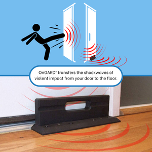 Home Invasion Prevention Products | OnGARD Security Door Brace Jammer |Burglar Proofing Doors | French Door Security |