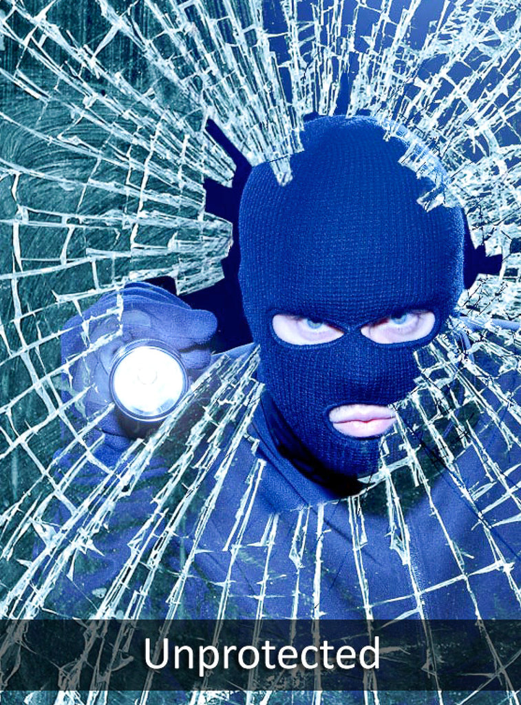BurglarGARD DIY Glass Protection Kits | Security Window Film Kit I Burglar Proofing Windows.