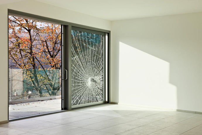DIY BurglarGARD Security Window Film Sliding Glass kit | Glass Protection Patio Door Kit | Size 30 x 15